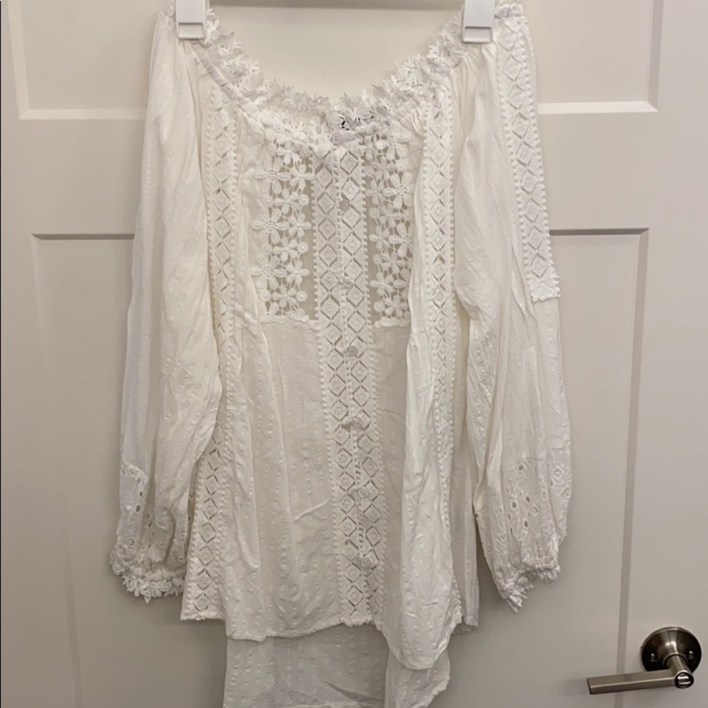 Strapless blouse